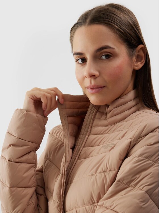 4F 4F Vatovaná bunda 4FWSS24TDJAF350-83S Hnedá Regular Fit
