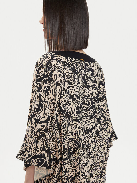 Selmark Selmark Rochie de plajă BJ795 Negru Relaxed Fit