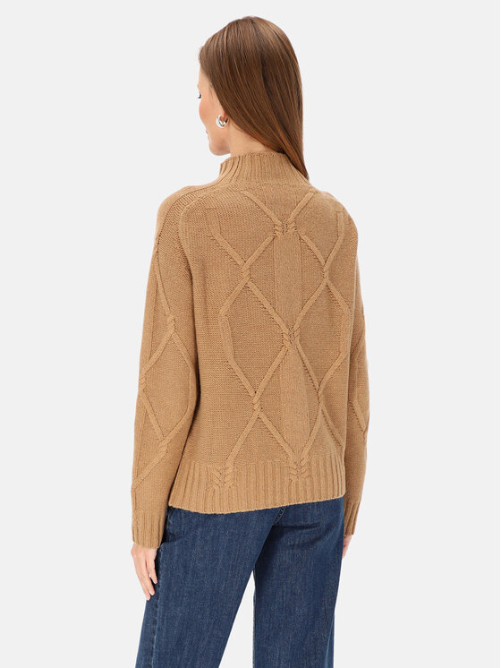 L’AF L’AF Sweter Molly Brązowy Regular Fit