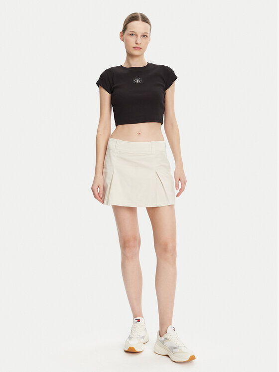 Calvin Klein Jeans Calvin Klein Jeans Spódnica mini J20J225215 Beżowy Regular Fit