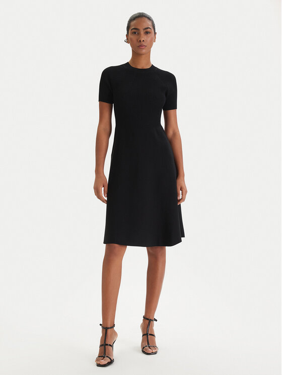 Armani Exchange Armani Exchange Trikotažinė suknelė XW001885 AF10352 Juoda Regular Fit