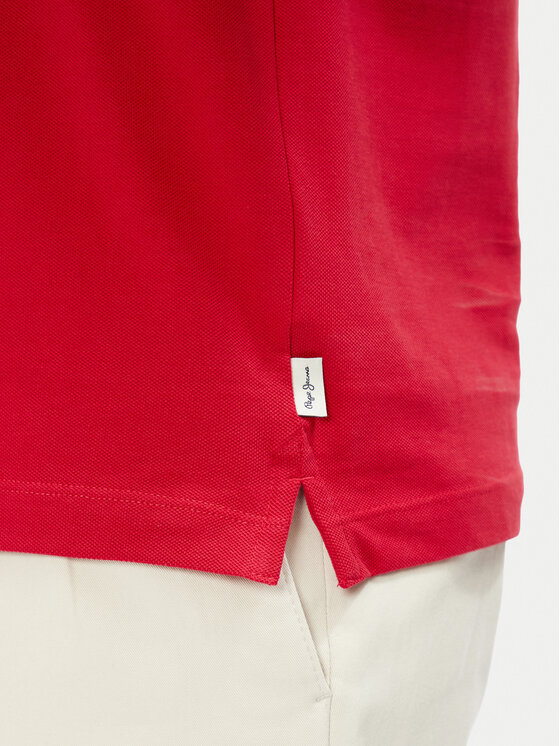 Pepe Jeans Pepe Jeans Pólóing Essential PM542298 Piros Regular Fit