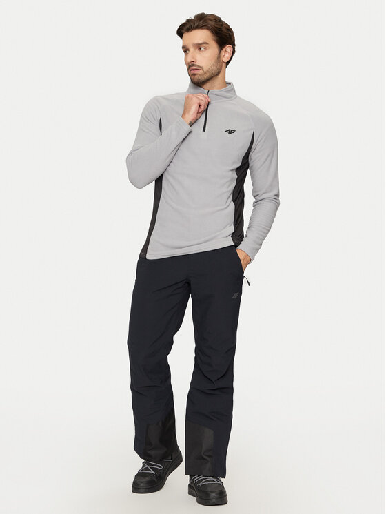 4F 4F Bielizna termoaktywna górna 4FWAW24UFLEM045 Szary Slim Fit