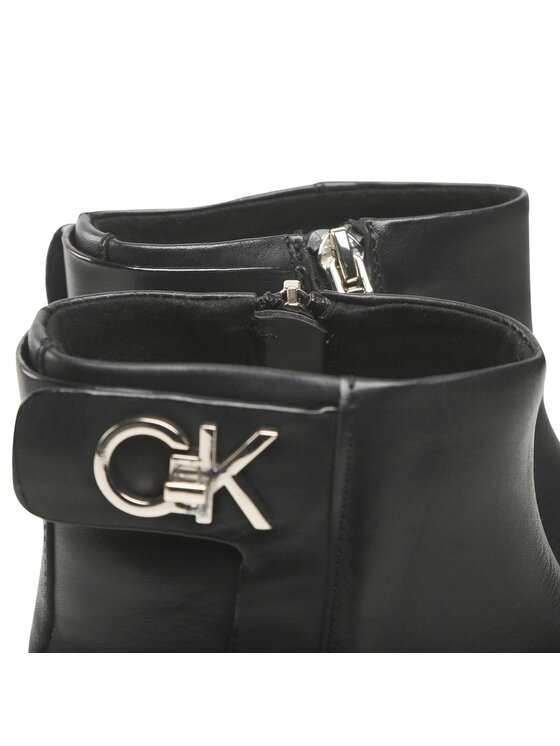 Calvin Klein Calvin Klein Μποτάκια Rubber Sole Ankle Boot HW0HW01258 Μαύρο