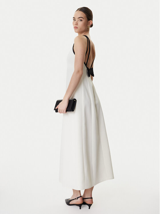 Marella Marella Koktel haljina Sapore 2613221113 Écru Regular Fit