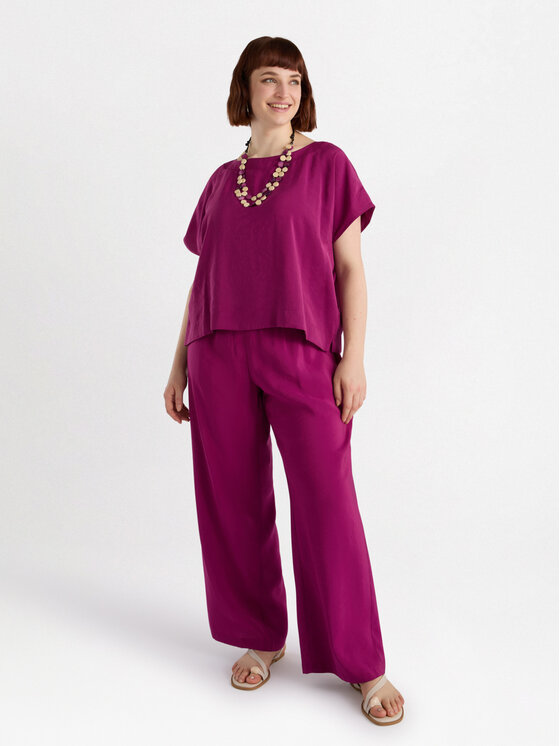Fiorella Rubino Fiorella Rubino Blusa 2528L000655N019 Rosa Cropp Fit