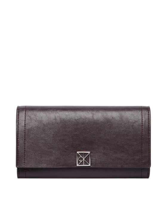 Calvin Klein Calvin Klein Denarnica Emblem Hw Long Bifold LV04F1316G Rjava