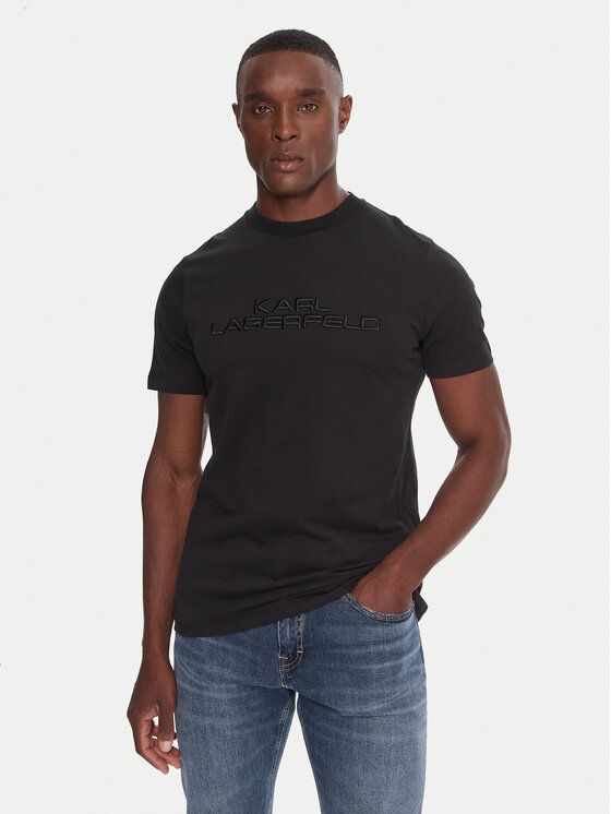 KARL LAGERFELD KARL LAGERFELD T-särk 755037 554227 Must Regular Fit