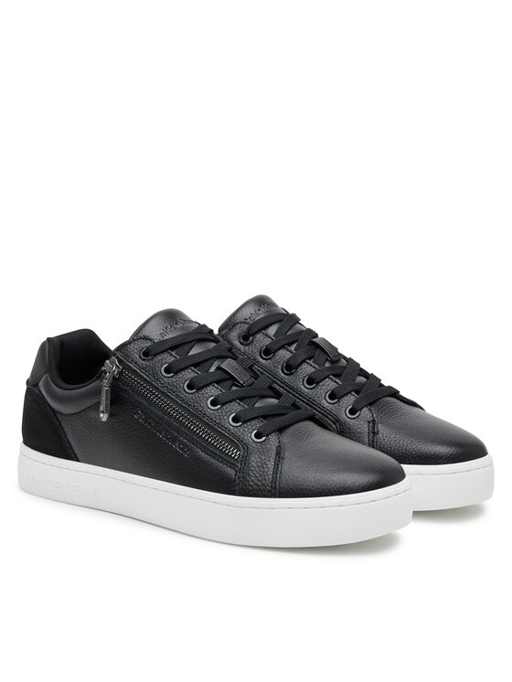 Calvin Klein Jeans Calvin Klein Jeans Снікерcи Classic Cupsole Zip Low In YM0YM01254 Чорний