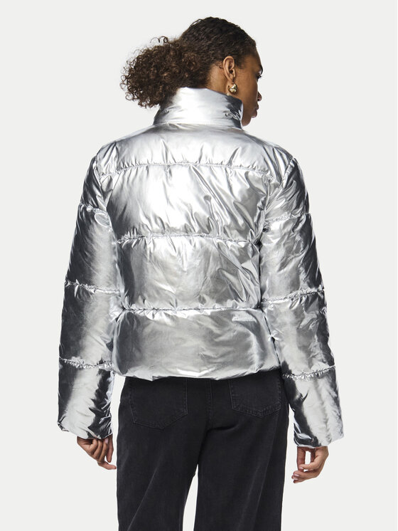 Pieces Pieces Kurtka zimowa Namie 17151539 Srebrny Regular Fit
