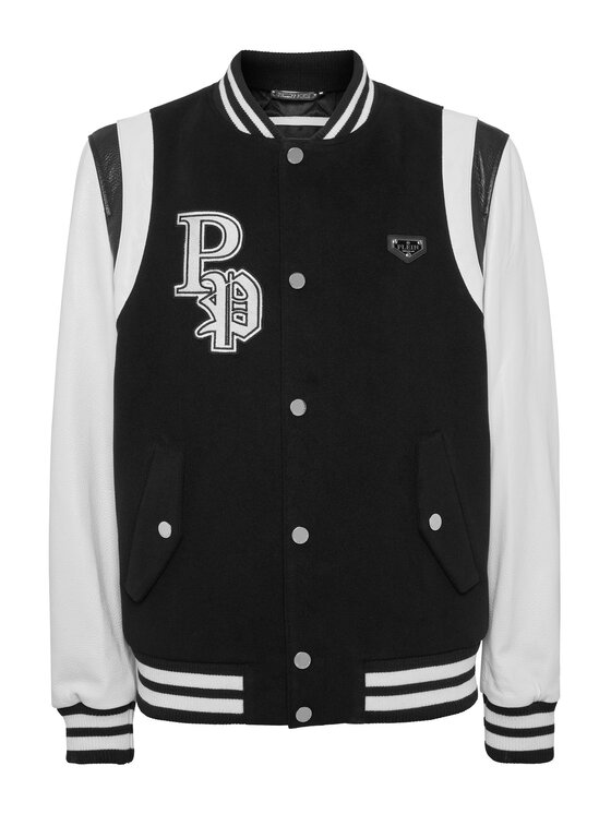 PHILIPP PLEIN PHILIPP PLEIN Kurtka bomber 25611 Czarny Regular Fit
