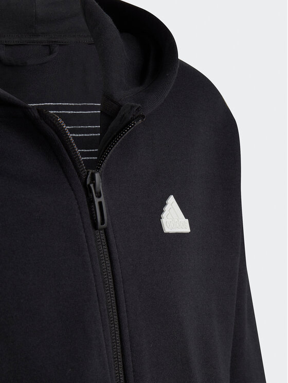 adidas adidas Bluza Future Icons 3-Stripes IC0118 Czarny Loose Fit