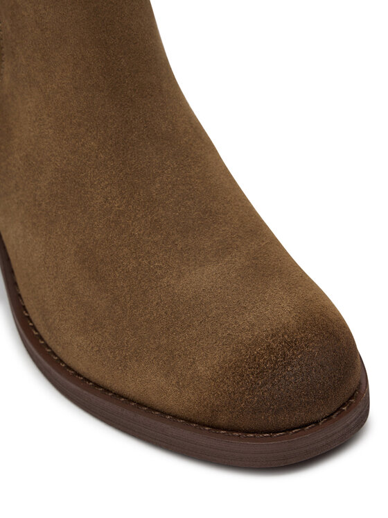 Clarks Clarks Polokozačky Chamberly Top 26178832 Hnědá