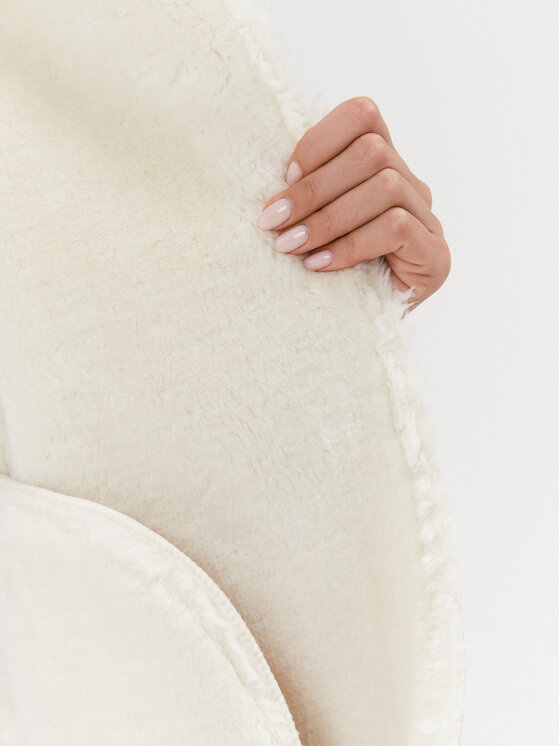 Guess Guess Cappotto in shearling Dafne W3BL60 WFSL0 Écru Regular Fit