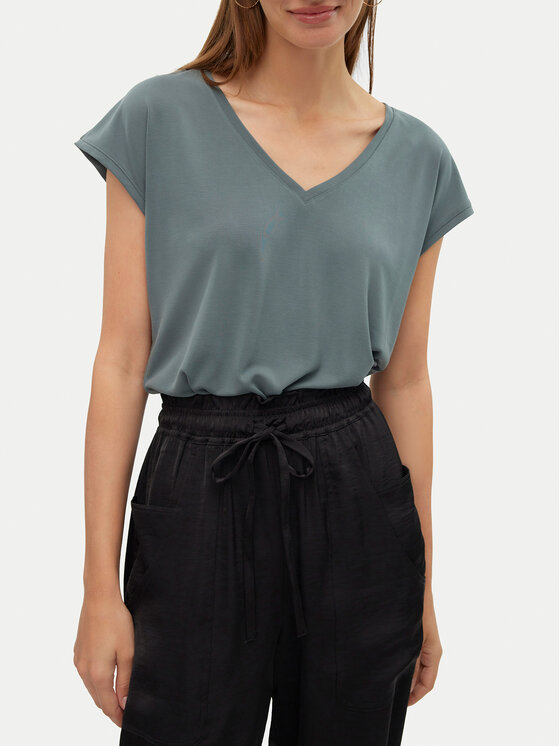 Vero Moda Vero Moda Tričko Filli 10247666 Zelená Relaxed Fit