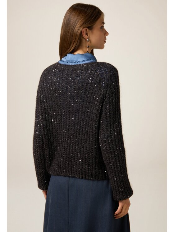 Oltre Oltre Cardigan M150E002158N023 Grigio Regular Fit