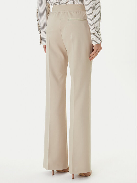 BOSS BOSS Bavlnené nohavice Talia4 50551907 Béžová Relaxed Fit