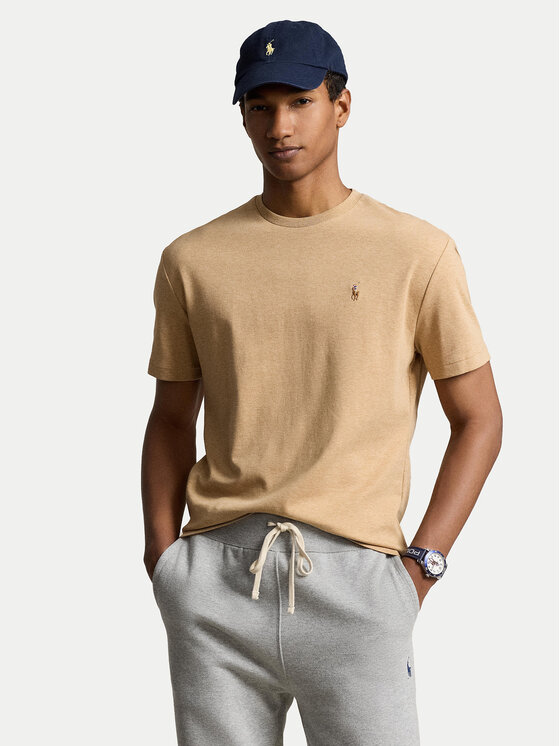 Polo Ralph Lauren Tričko 710740727072 Béžová Slim Fit