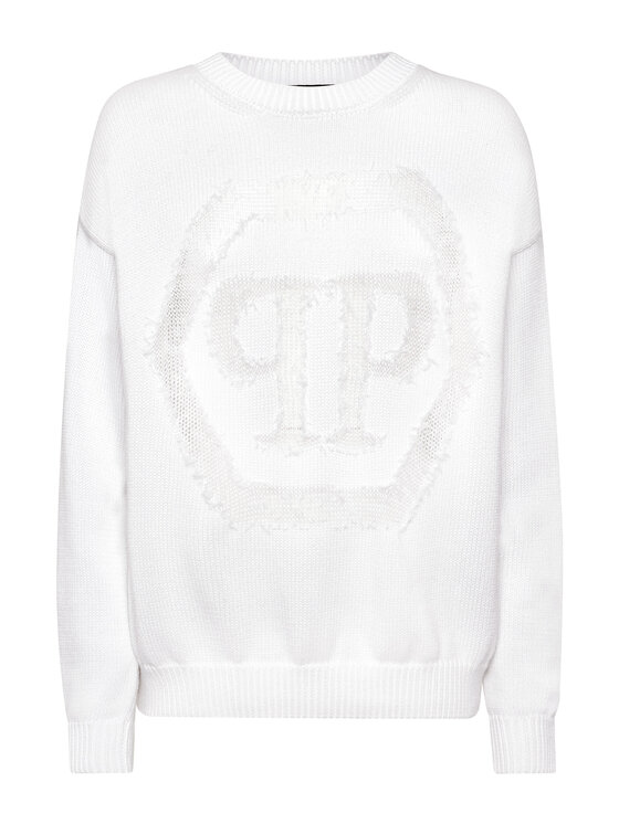 PHILIPP PLEIN PHILIPP PLEIN S dlhými rukávmi 14671 Biela Regular Fit
