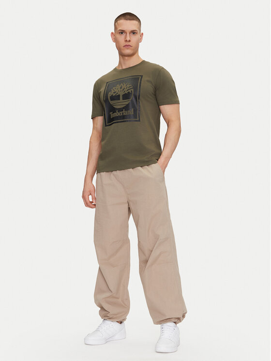 Timberland Timberland T-Shirt TB0A5WQQ Zielony Regular Fit