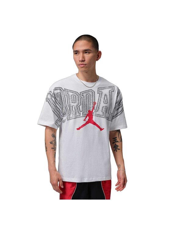 Nike Nike T-Shirt M J NEW STRETCH GFX SS CREW IQ0708-100 Biały Regular Fit