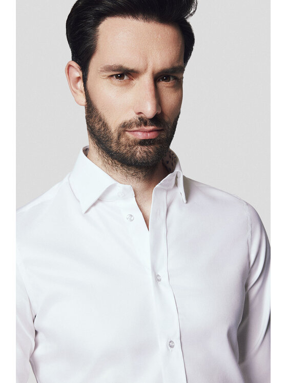 Lancerto Lancerto Koszula Almeria KO051116000049 Biały Slim Fit
