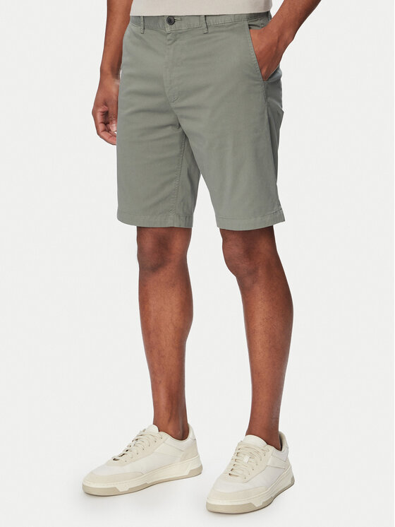 BOSS BOSS Шорти з тканини Chino 50536723 Хакі Slim Fit