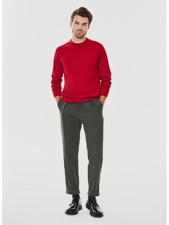 Pako Lorente Pako Lorente Sweter P24WF-2X-013 Czerwony Classic Fit