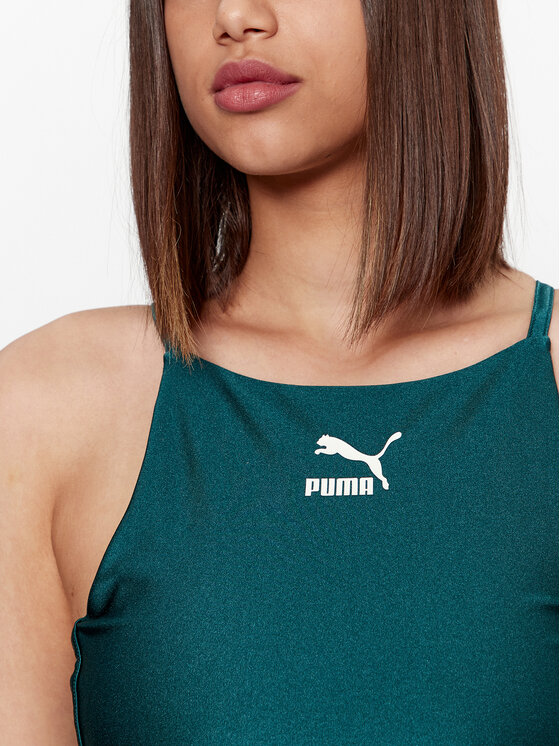 Puma Puma Marškinėliai T7 621462 Žalia Tight Fit
