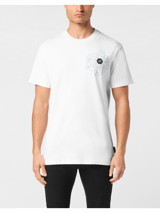 PHILIPP PLEIN PHILIPP PLEIN T-Shirt 23583 Biały Regular Fit
