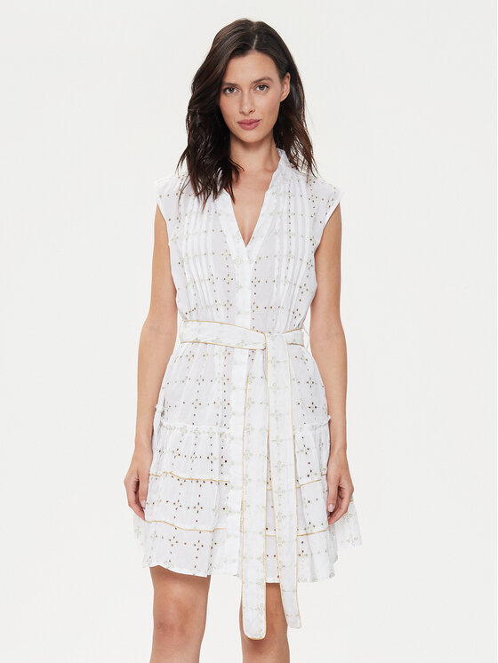 Iconique Iconique Vasaras kleita Ilizia IC24-018 Balts Regular Fit