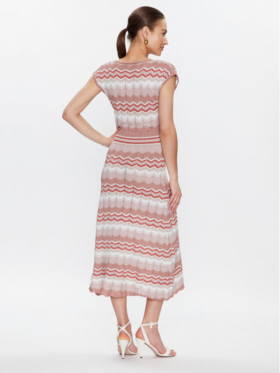 Morgan Morgan Rochie tricotată 231-RMFENY Roz Regular Fit