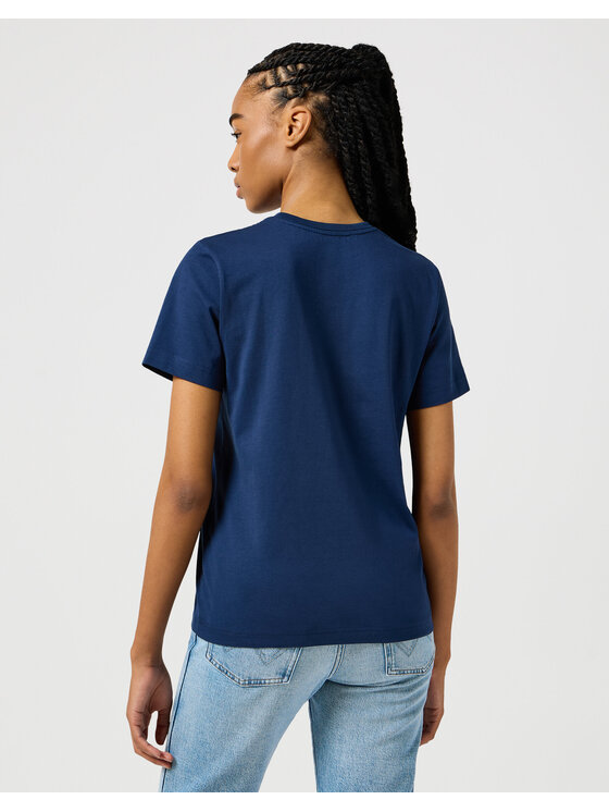 Wrangler Wrangler T-Shirt 112356454 Niebieski Regular Fit