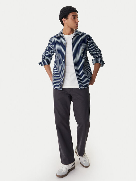 RVCA RVCA cămașă de blugi Dayshift Hickory 23A053511 Albastru Regular Fit