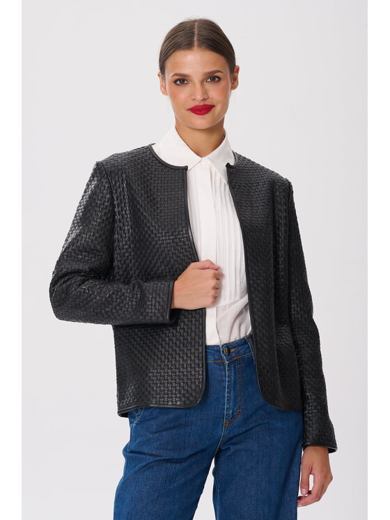 Castellani Castellani Marynarka Serena Czarny Regular Fit