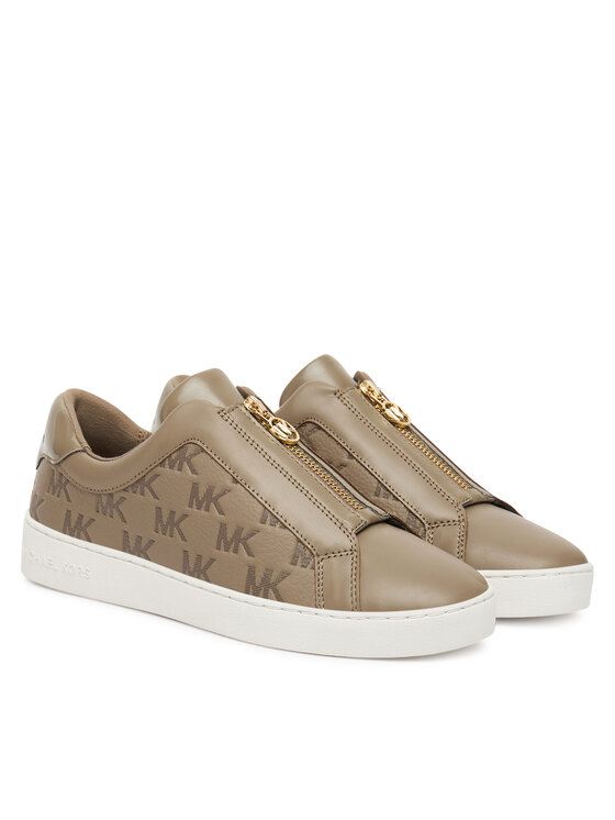 MICHAEL Michael Kors MICHAEL Michael Kors Sneakersy Keaton Zip Slip On 43T5KTFP5L Beżowy