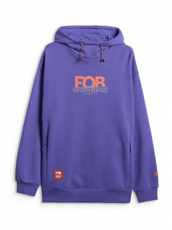4F 4F Bluza FOB Fioletowy Loose Fit