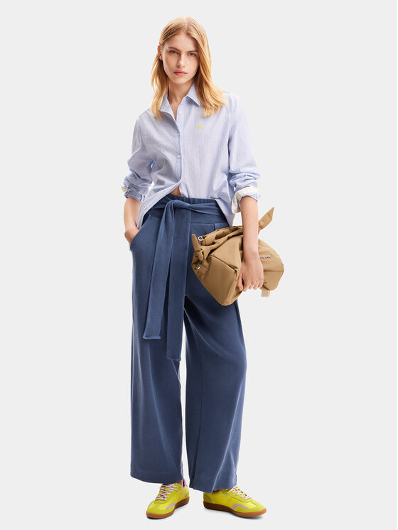 Desigual Desigual Pantaloni di tessuto Tami 24SWPK02 Blu Regular Fit