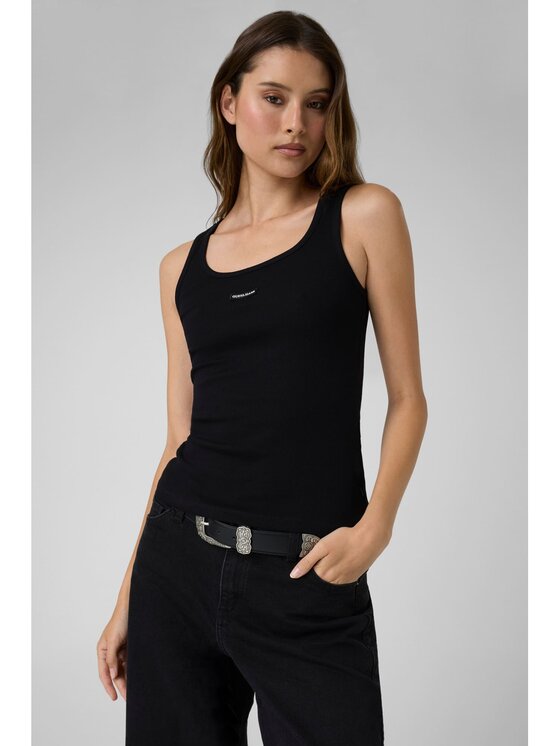 Guess Jeans Guess Jeans Top 185512 Czarny Classic Fit