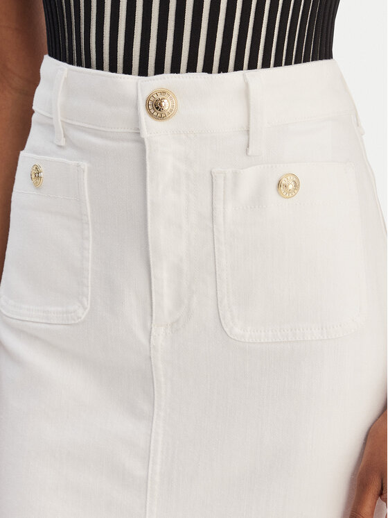 Liu Jo Liu Jo Jeansrock UA6259 D0275 Weiß Regular Fit