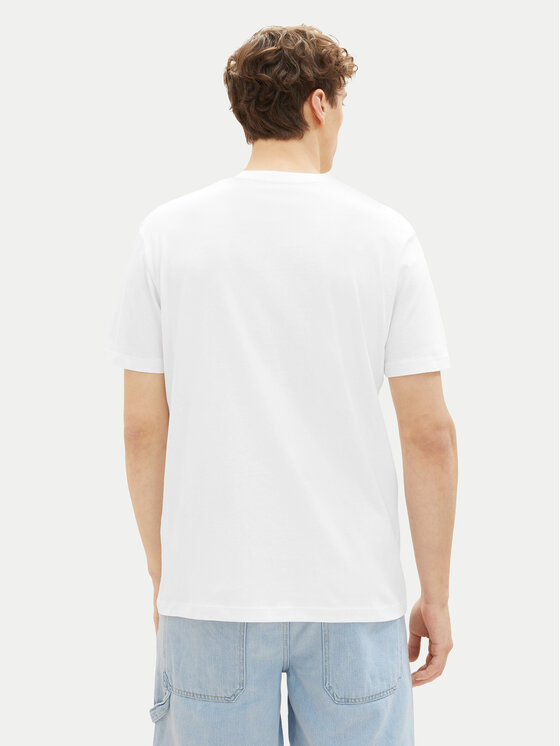 Tom Tailor Denim Tom Tailor Denim Tričko 1037653 Biela Basic Fit