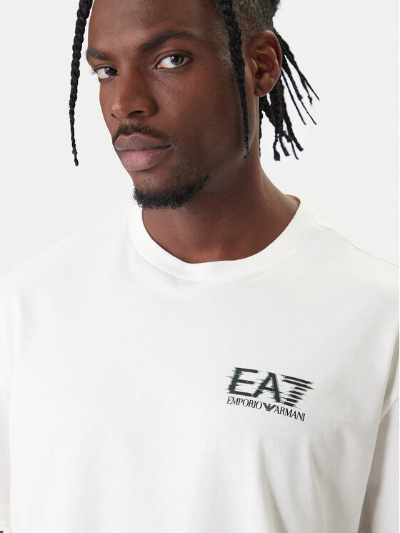 EA7 Emporio Armani EA7 Emporio Armani Póló 7M001327 AF17789 U0004 Ekru Relaxed Fit