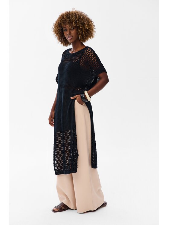 blue shadow blue shadow Tunika Amar Czarny Regular Fit