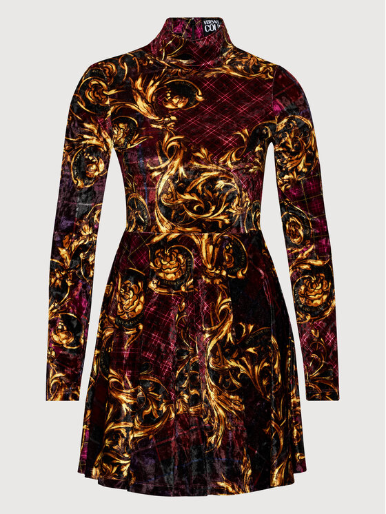 Versace Jeans Couture Versace Jeans Couture Трикотажна сукня 71HAO928 Бордовий Regular Fit