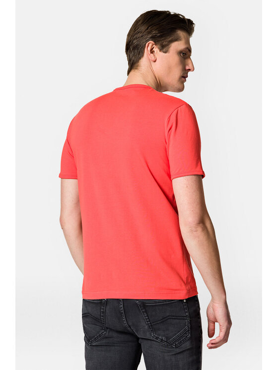 Lancerto Lancerto T-Shirt Steph TS073123000007 Koralowy Regular Fit