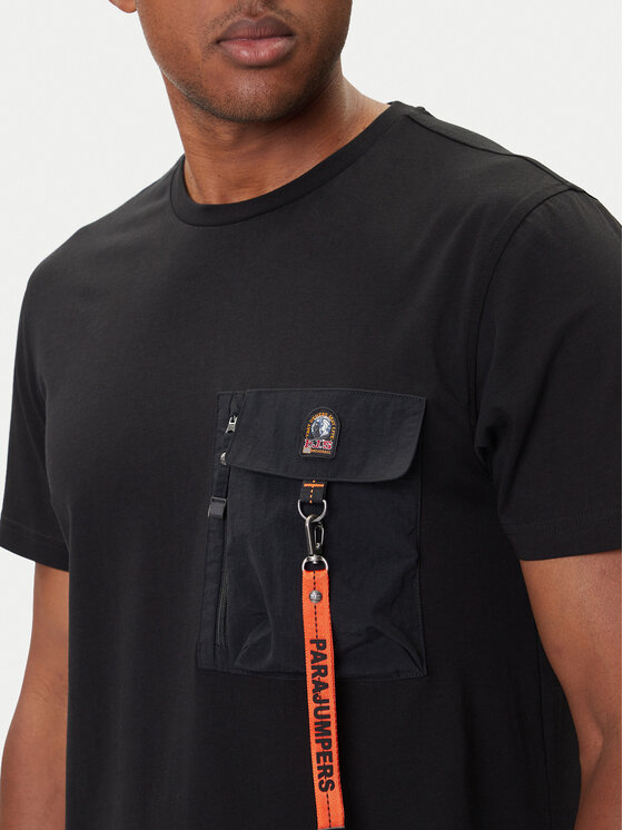 Parajumpers Parajumpers T-Shirt Mojave 25WMPMTSRE07 Czarny Regular Fit