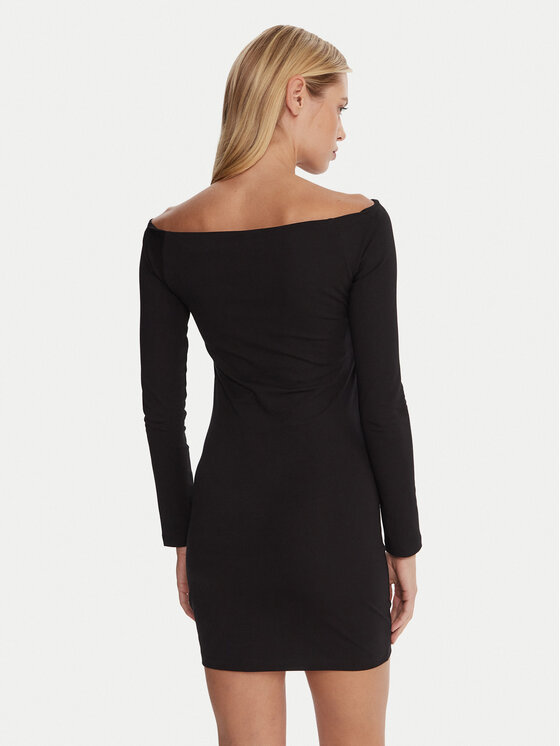 HUGO HUGO Vsakodnevna obleka Noffal_B 50546941 Črna Slim Fit