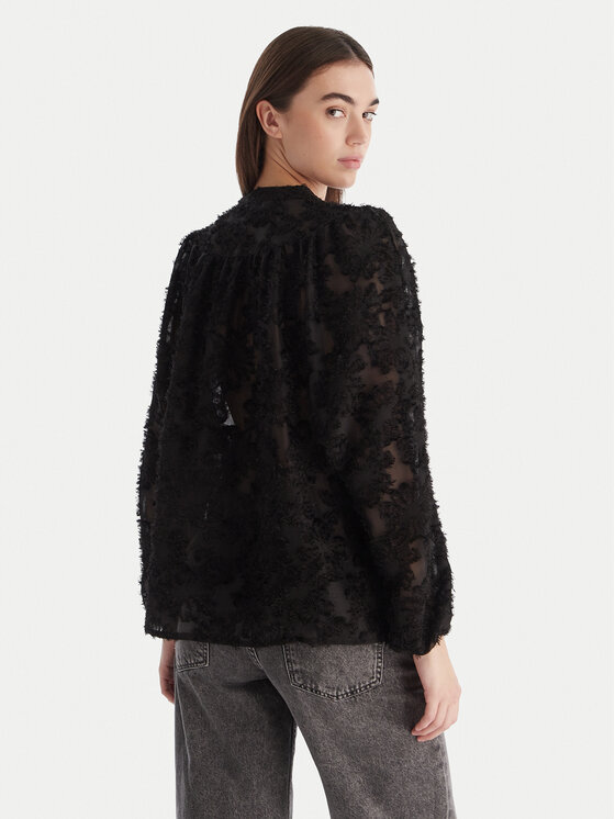 ONLY ONLY Bluză Korsa 15360837 Negru Oversize