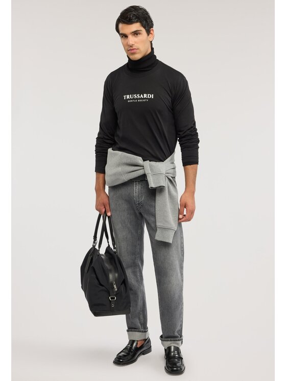 Trussardi Trussardi Longsleeve G0078000204N033 Czarny Regular Fit