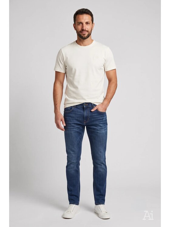 Cross Jeans Cross Jeans Jeansy E 185-260 Niebieski Slim Fit